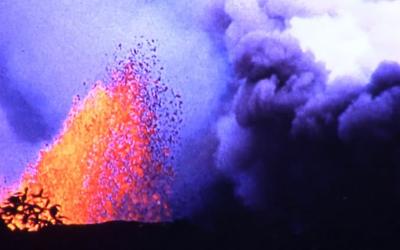 Utzon rejsefilm fra Hawaii og Iran (vulkan o. a.)